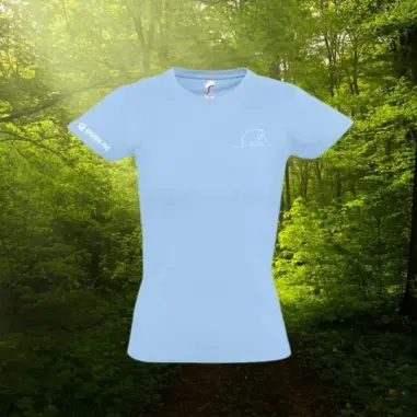 Hedgehog Wild Line-Art Ladies Fitted T-Shirt