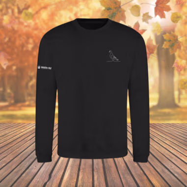 Pigeon Wild Line-Art Unisex Sweatshirt